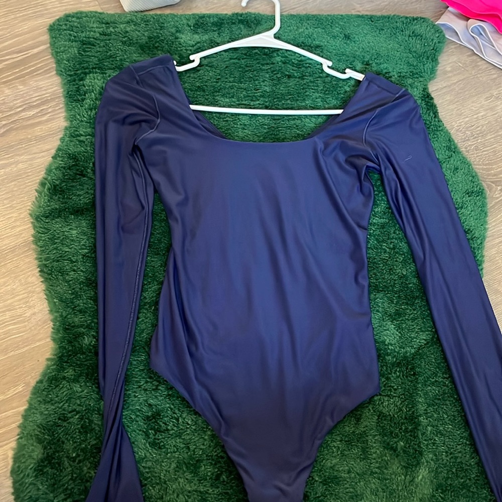 Navy blue long sleeve bodysuit from Aerie. Size small.
